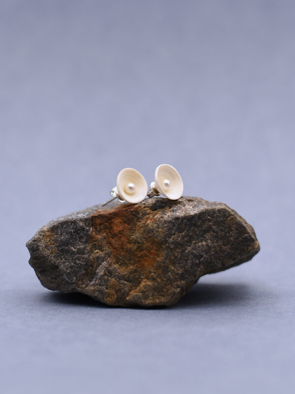 fish bone stud earrings