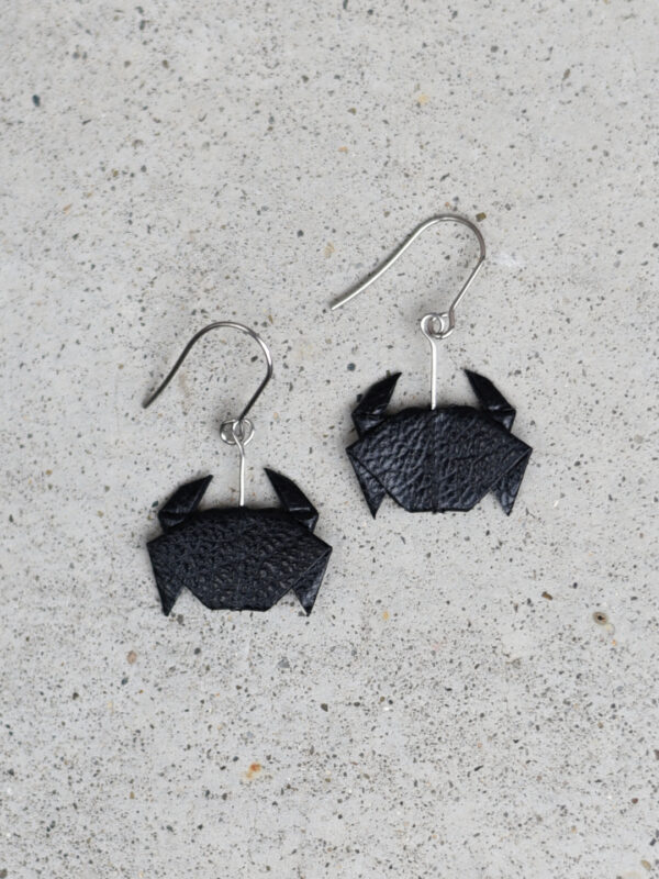 origami crab earrings - Image 3