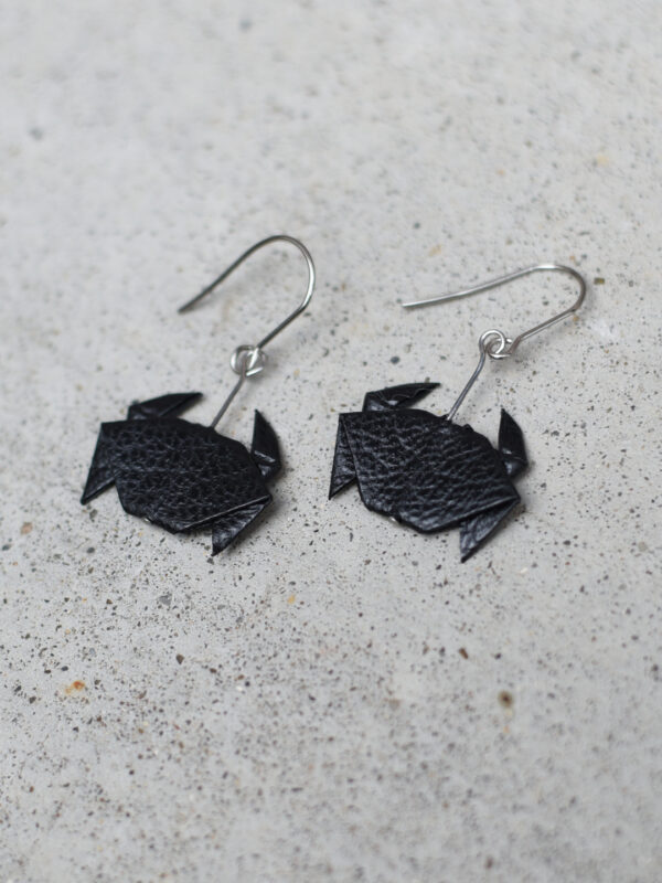 origami crab earrings - Image 4