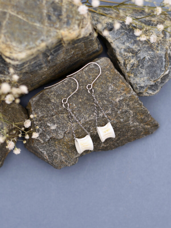 fish bone earrings - Image 3