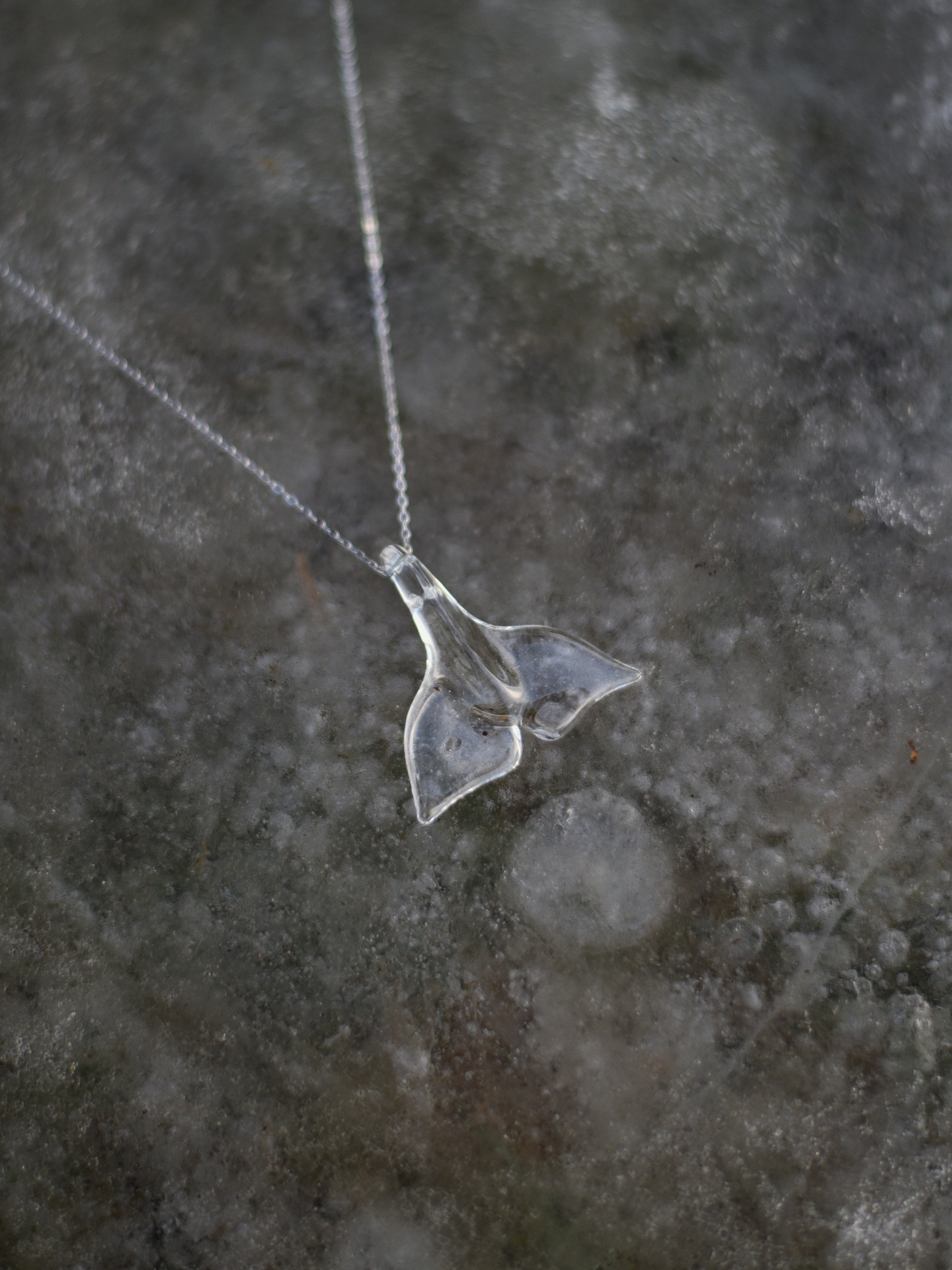 glass whale fluke necklace - Image 6